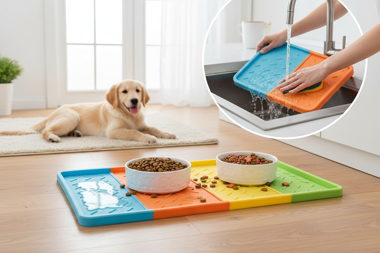 Benefits of Silicone Pet Feeding Mats & How to Clean Them