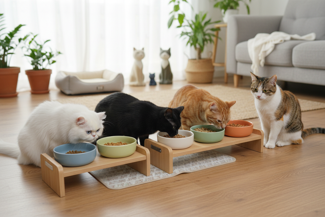 Best Cat Feeding Stations for Multi-Cat Homes