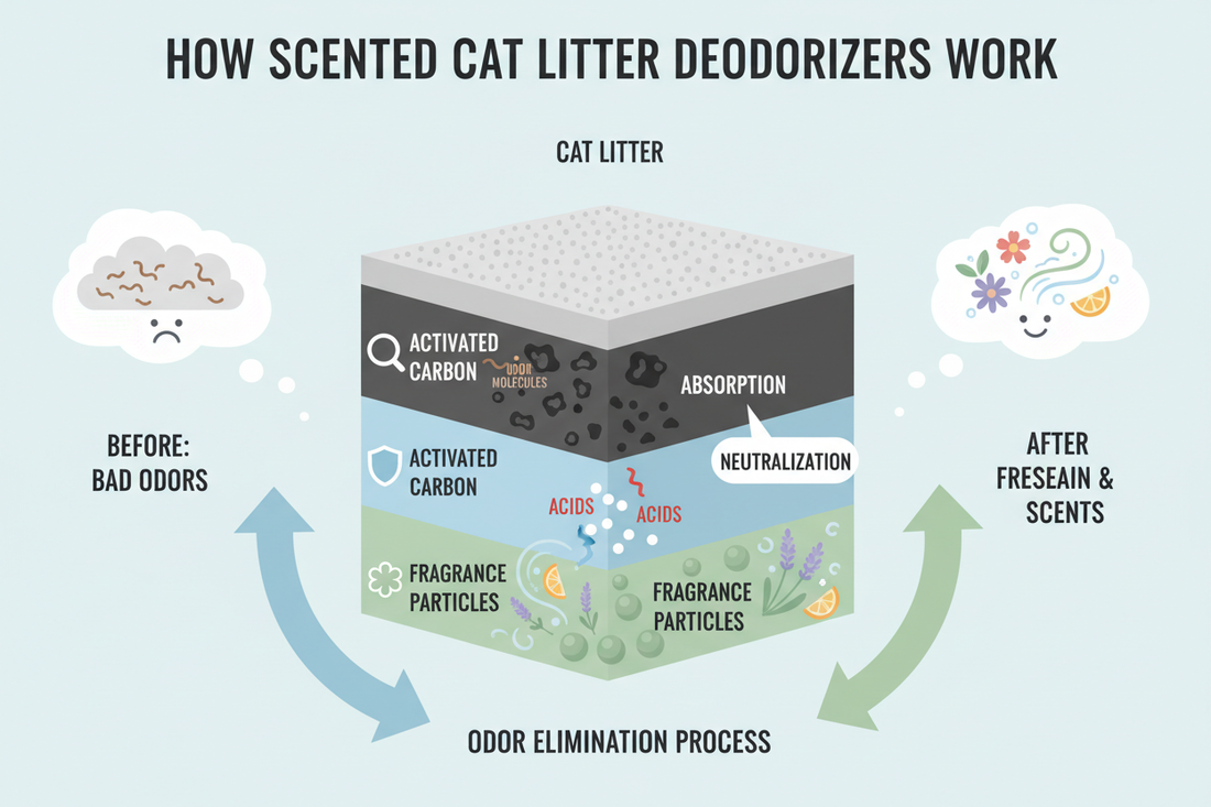 How Scented Cat Litter Deodorizers Work