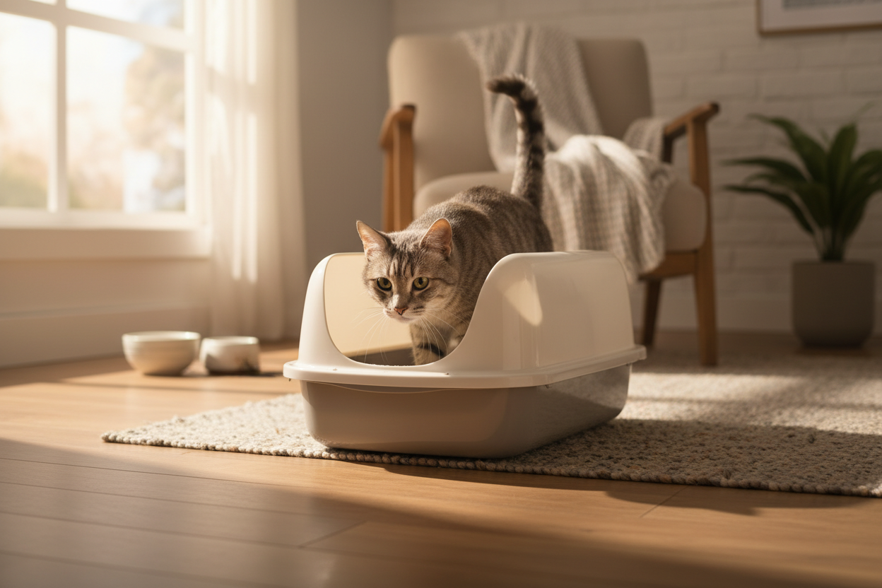 Why Senior Cats Need Low-Entry Litter Boxes